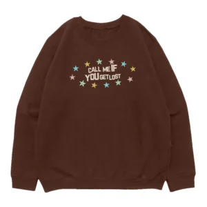 Call Me If You Get Lost Brown Sweatshirt