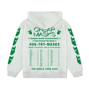 light Gray CHROMAKOPIA TOUR MASKS HOODIE