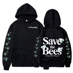 save the bees hoodie Black