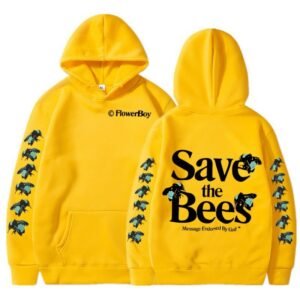 Yellow Save the Bees Hoodie