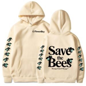 Cream Save the Bees Hoodie