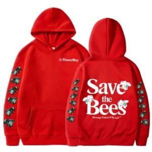 Red Save the Bees Hoodie