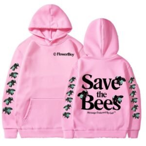 Pink Save the Bees Hoodie